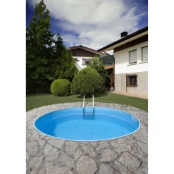 Stahlwandpool-Set 'Berry' Ø 300 x 120 cm mit Sicherheitsleiter und Sandfilter