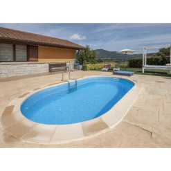 Stahlwandpool-Set 'Madagascar' 500 x 300 x 150 cm mit Trittleiter und Sandfilteranlage