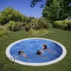 Stahlwandpool-Set 'Sumatra' Ø 350 x 150 cm mit Trittleiter und Sandfilteranlage