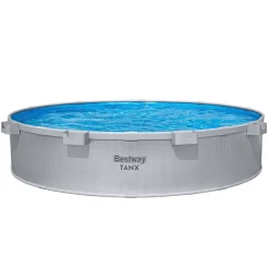 Stahlwandpool-Set 'Tanx™' grau mit Filterpumpe Ø 305 x 61 cm