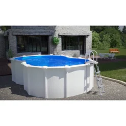 Stahlwandpool-Set 'Varadero' 500 x 340 x 122 cm mit Sandfilter und Sicherheitsleiter