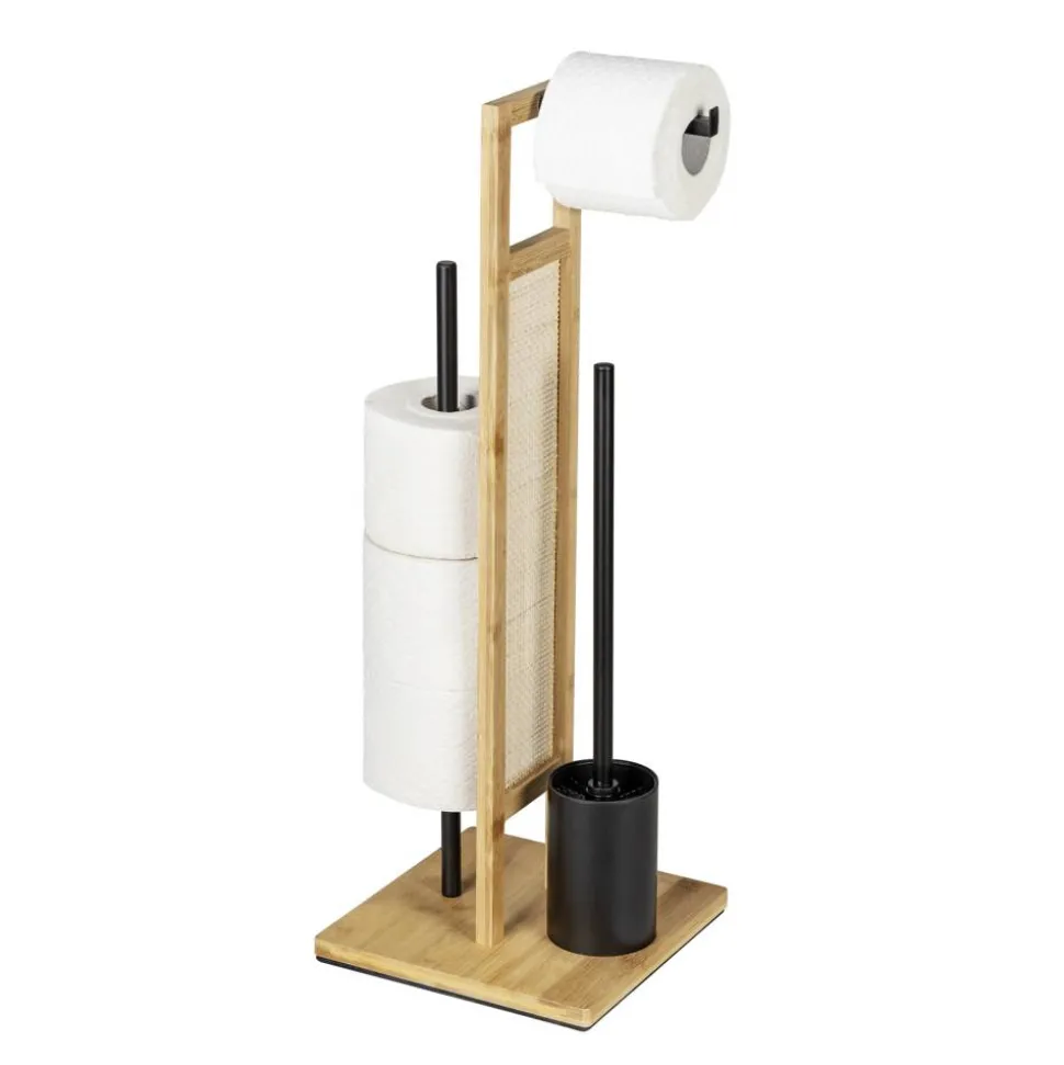 Stand WC-Garnitur 'Allegre' 3-in-1 Bambus/Rattan
