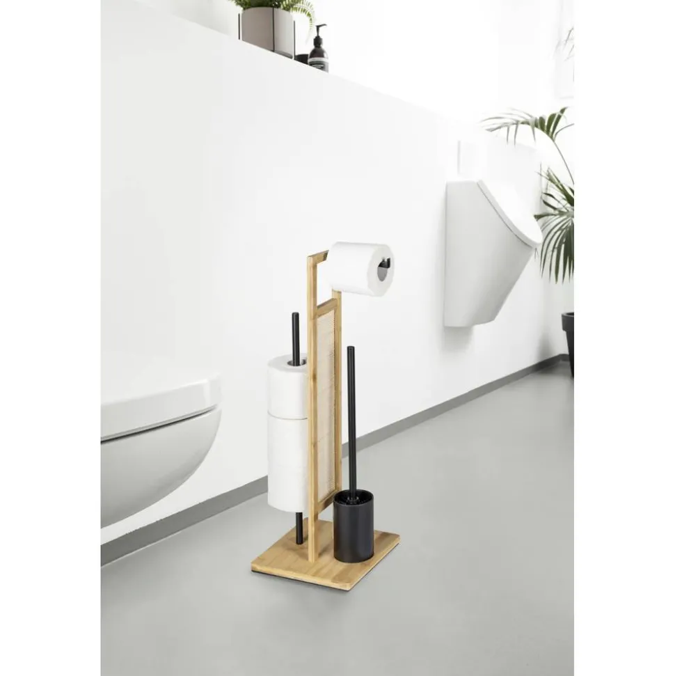Stand WC-Garnitur 'Allegre' 3-in-1 Bambus/Rattan