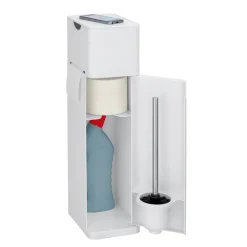 Stand WC-Garnitur 'Imon' 6-in-1 matt weiß mit Ablage