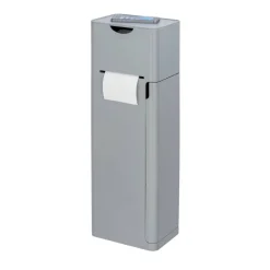 Stand WC-Garnitur 'Imon' 6-in-1 matt grau mit Ablage