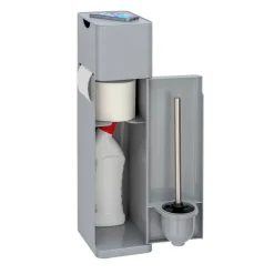 Stand WC-Garnitur 'Imon' 6-in-1 matt grau mit Ablage