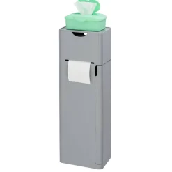 Stand WC-Garnitur 'Imon' 6-in-1 matt grau mit Ablage