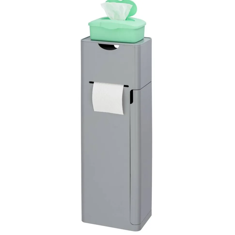 Stand WC-Garnitur 'Imon' 6-in-1 matt grau mit Ablage