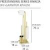 Stand WC-Garnitur 'Rivalta' 3-in-1 goldfarben