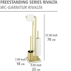 Stand WC-Garnitur 'Rivalta' 3-in-1 goldfarben