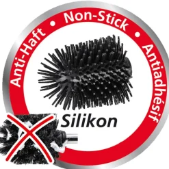 Stand WC-Garnitur 'Rivalta' 3-in-1 edelstahlfarben Standfuß aus Glas