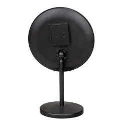 Standspiegel 'Onno' mit LED, schwarz matt Ø 20 cm, mit 5-fach Vergrößerung