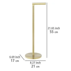 Stand Toilettenpapierhalter goldfarben für 5 Rollen