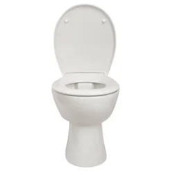 Stand-WC spülrandlos 'AquaSu' inklusive WC-Sitz weiß
