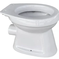 Stand-WC spülrandlos inklusive WC-Sitz weiß