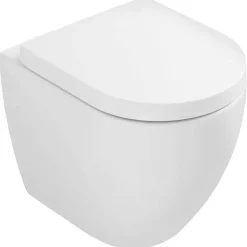 Stand-WC spülrandlos 'Rivo' inklusive WC-Sitz weiß