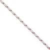 Starterleine Textil weiß/rot Meterware 4 mm