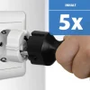 Steckdosenkappe weiß, 5 Stück