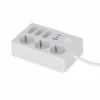 Steckdosenleiste mit Schalter 3-fach weiß/grau USB-A+C 1,4 m