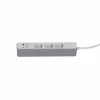 Steckdosenleiste mit Schalter 3-fach weiß/grau USB-A+C 1,4 m