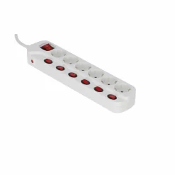 Steckdosenleiste weiß 7-fach 1,5 m