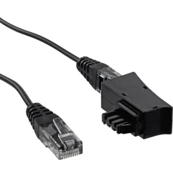 Steckeradapter TAE/DSL "Phone & Computer" Standard mit Modemkabel