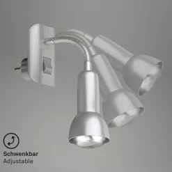 Steckerspot 'Fix & Easy' titanfarben