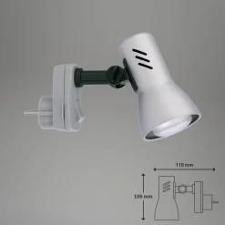 Steckerspot 'Fix & Easy' titanfarben