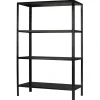 Steck-Grundregal 190 x 100 x 40 cm, 4 Böden, schwarz, Tragkraft 260 kg