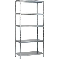 Steck-Grundregal 200 x 120 x 50 cm, 5 Böden, verzinkt, Tragkraft 425 kg