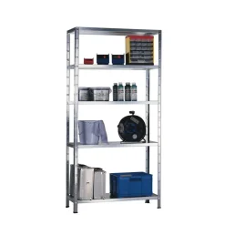 Steck-Grundregal 200 x 120 x 50 cm, 5 Böden, verzinkt, Tragkraft 425 kg