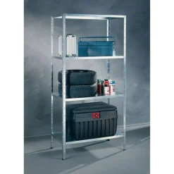 Steck-Grundregal 200 x 100 x 50 cm, 4 Böden, weiß, Tragkraft 280 kg