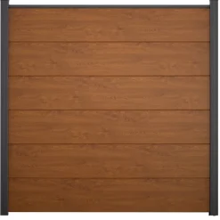 Steckzaun 'BasicLine' Eichefarben braun 180 x 180 cm