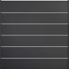 Steckzaun 'BasicLine Premium' Stecksystem anthrazitgrau 180 x 180 cm