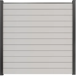 Steckzaun 'BasicLine' schmal Stecksystem weiß 180 x 180 cm