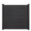 Steckzaun 'Solid Grande' BPC quadratisch anthrazitgrau 180 x 180 cm