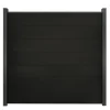 Steckzaun 'Solid Grande' BPC quadratisch schwarz 180 x 180 cm