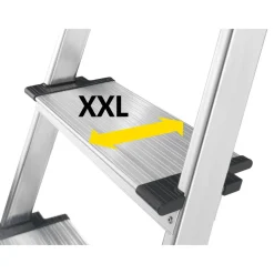 Stehleiter 'L80 ComfortLine' Aluminium 3 Stufen