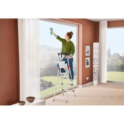 Stehleiter 'L80 ComfortLine' Aluminium 3 Stufen