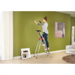 Stehleiter 'L60 StandardLine' 3 Stufen, silbern 136 cm