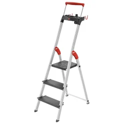 Stehleiter 'L100 TopLine' Aluminium 3 Stufen