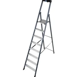 Stehleiter 'SePro S' 1 x 8 Stufen eloxiert