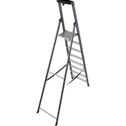 Stehleiter 'SePro S' 1 x 8 Stufen eloxiert