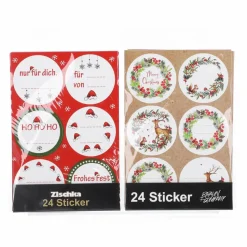 Sticker für Geschenke 24 Stück