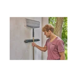 Stielhalter 'Flex' türkis/dunkelgrau für Geräteleiste, 2 Stück
