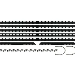 Ständerwerk 'SOBM1030' Solarmodul Aluminium schwarz 113 x 3 x 3 cm