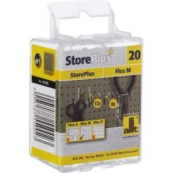 StorePlus Lochwandhaken-Sortiment 'Flex M 16' chrom 16 Stück