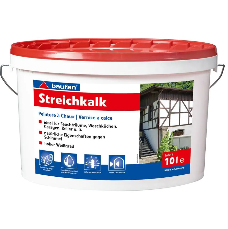 Streichkalk weiß matt 10 l