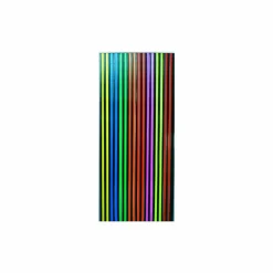 Streifenvorhang 'Multicolor' mehrfarbig 200 x 90 cm mit Klemmleiste