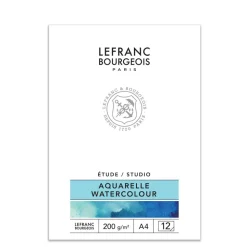 Studio Aquarellmalblock A4 weiß 200 g/m², 12 Blatt